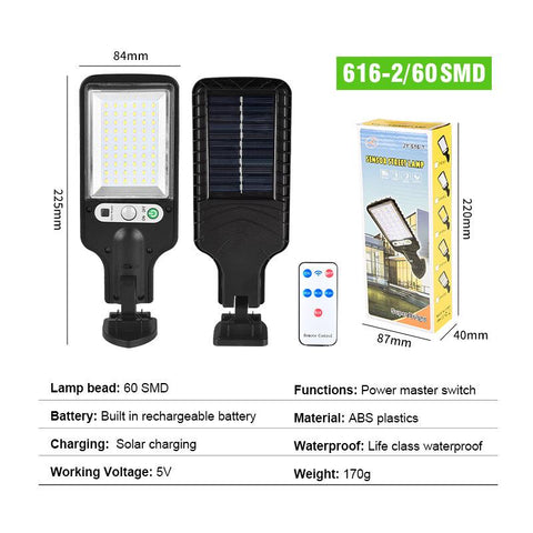 Solar Street Lights Outdoor Waterproof Motion Sensor Wall LED-TI00814-Veeddydropshipping