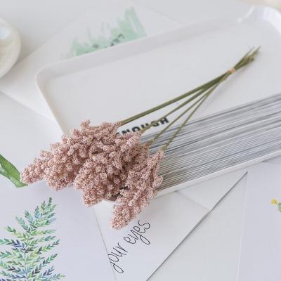 Foam Lavender Bouquet Bride Artificial Flowers Vase-HA00694-Veeddydropshipping