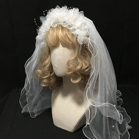 Bride Multi Layer Wedding Veil Headband-WF01454-Veeddydropshipping