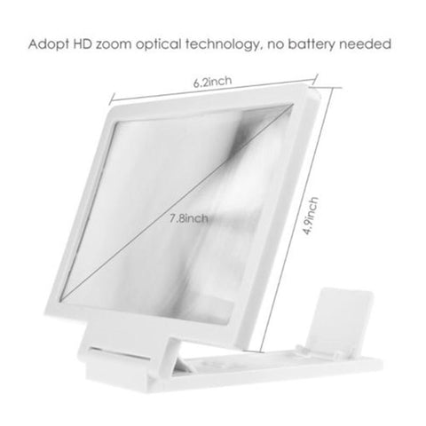 3D Foldable Cell Phone Screen Amplifier Convenience Mobile Phone Magnifier HD Screen Expander-PA00751-Veeddydropshipping