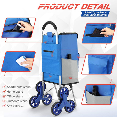 Shopping Cart Super Loading Stair Climber Cart-HA01712-Veeddydropshipping