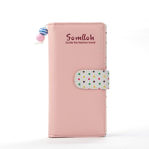 Buckle Zipper Female Cute Colourful Coin Purse Card Holder-BS00218-Veeddydropshipping