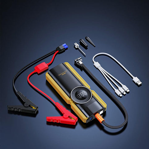 Car Jump Starter Air Compressor Power Bank Lighting 4 In 1 Portable-AM00754-Veeddydropshipping