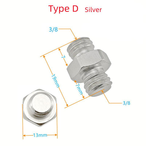 1/4 to 3/8 Male Adapter Holder Screw Camera Tripod Ball Head Monopod Flash -CE00275-Veeddydropshipping