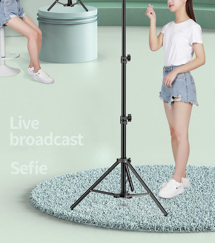Mobile Phone Live Bracket Tripod Desktop Ground Lighting Lamp -CE00499-Veeddydropshipping