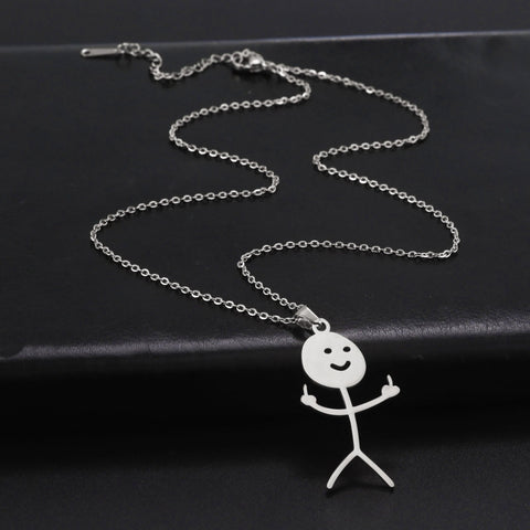 Stainless Steel Hip Hop Pendant Necklaces for Women -JW01269-Veeddydropshipping