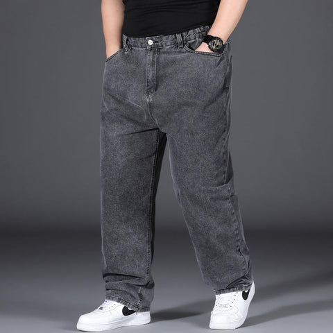 Loose Trousers Male Casual Denim Pants Plus-MF00630-Veeddydropshipping