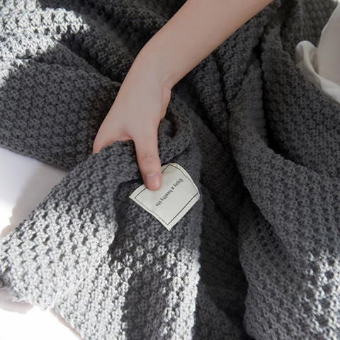 Thread Blanket with Tassel Throw Blanket-HA00444-Veeddydropshipping