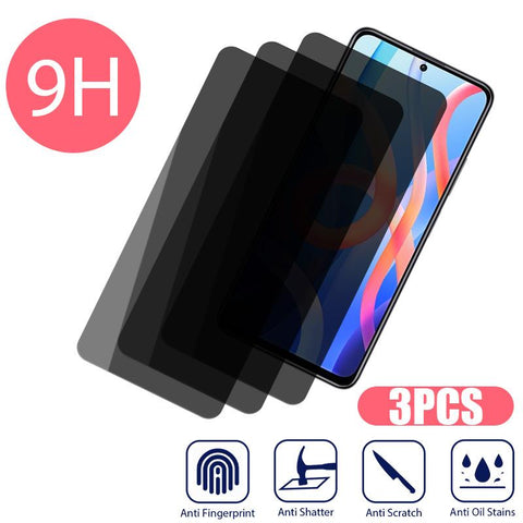 3PCS Privacy Screen Protector For Xiaomi Redmi Note 10 11 12 9 8 Pro Plus 11S 10S 9S-PA00562-Veeddydropshipping