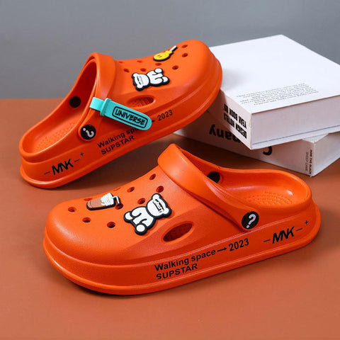 Women Clogs Home Flat Platform Slippers Beach Garden Shoes-BS01464-Veeddydropshipping