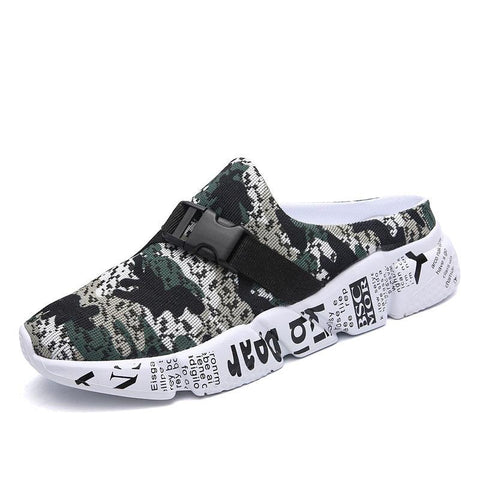 Summer Breathable Outdoor Mens Half Slippers Camo-BS01576-Veeddydropshipping