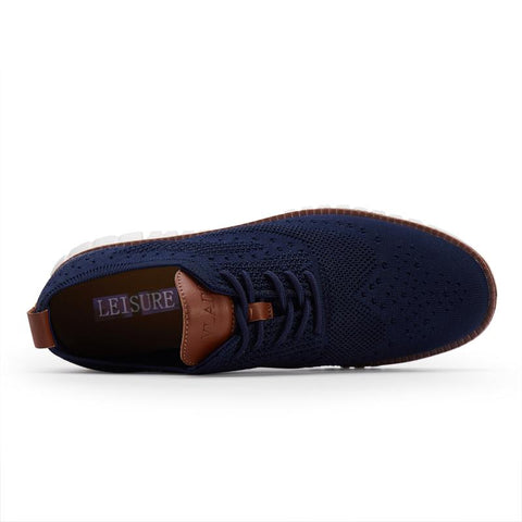 New Stylish Mens Casual Shoes Blue Flyknit Swnaker-BS01401-Veeddydropshipping
