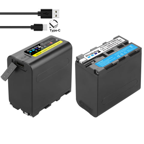 8800mAh NP-F980 NP-F970 NPF960 NPF970 Battery with USB Charge Output For Sony -CE00313-Veeddydropshipping