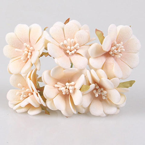 Artificial Velvet Cherry Blossom Flower-HA00776-Veeddydropshipping