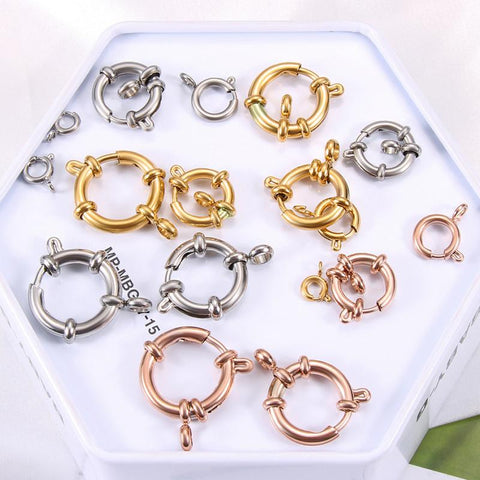 Stainless Steel Round Spring for Bracelet Clavicle Necklace Making DIY-JW01634-Veeddydropshipping