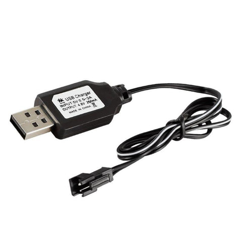 Ni-Cd Ni-Mh Battery Pack USB Charging Cable SM 2P Plug for RC Excavator RC Cars-PA00044-Veeddydropshipping