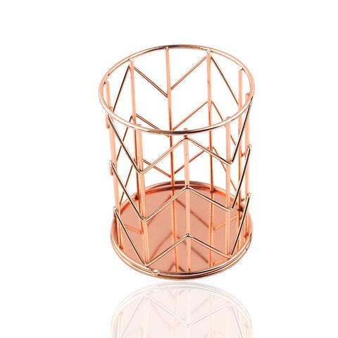 Pearl Cosmetic Brush Holder Acrylic Cosmetic Container-HA00832-Veeddydropshipping
