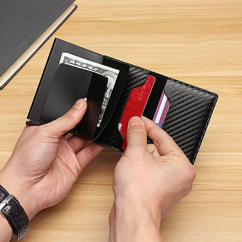 Clips Purse Business Bank Credit Card Holder Men Wallet-BS00589-Veeddydropshipping
