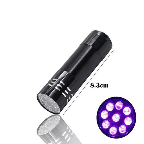 2 IN 1 Ultraviolet Flashlight Purple White Light Flashlight Zoom Fluorescent Black-TI00781-Veeddydropshipping