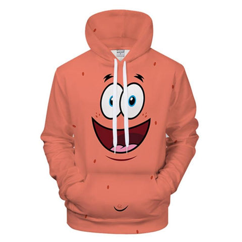Men Sponge Family Print 3D Hoodie Sweatshirt Men-MF00273-Veeddydropshipping