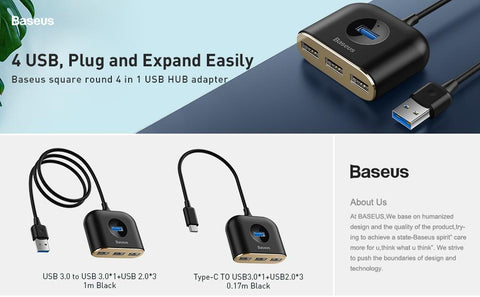 Multi USB Splitter Adapter Charging  HUB Switch-CO00134-Veeddydropshipping