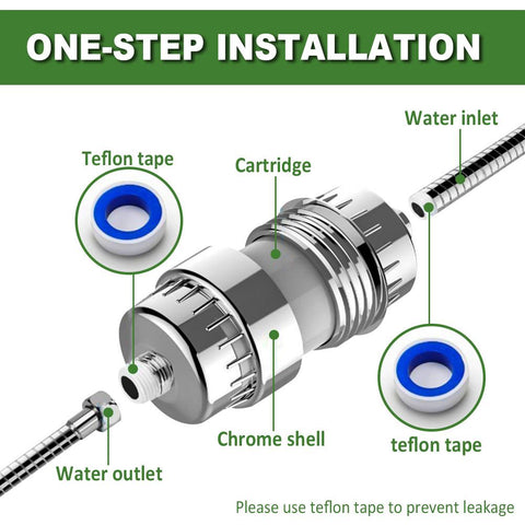 Shower Filters  Removes Chlorine-TI00606-Veeddydropshipping