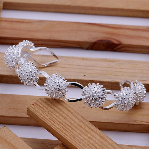 925 sterling Silver necklace earring bracelet rings Jewelry set -JW00224-Veeddydropshipping