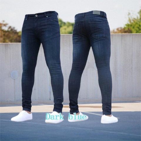 Jeans Casual Slim Fit Work Trousers Male Vintage-MF00568-Veeddydropshipping
