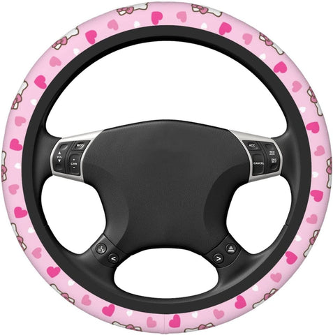 Cute Kawaii Steering Wheel Cover Women Car Steering Wheel-AM01388-Veeddydropshipping