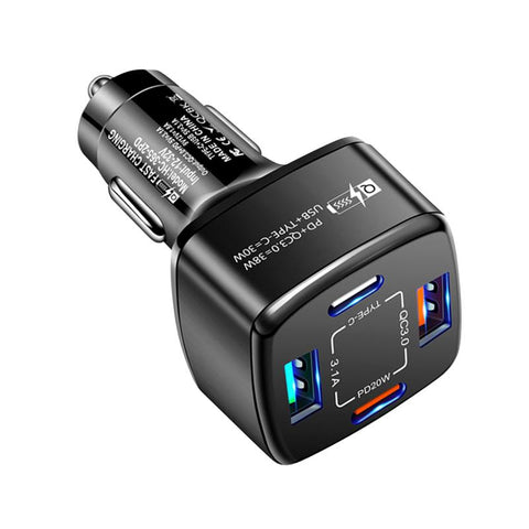 Dual USB C Car Charger Fast Charging USB Type C-PA01163-Veeddydropshipping