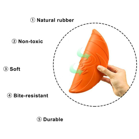 Pet Dog Silicone Game Toy Flying Discs-HA01486-Veeddydropshipping