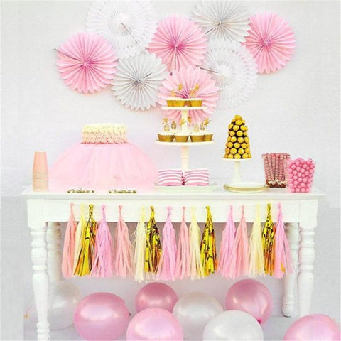 Iridescent DIY Tissue Paper Tassel Garlands-HA00587-Veeddydropshipping