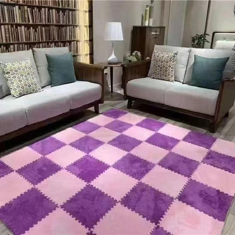 Thickened DIY Floor Mat Splicing Plush Carpet-HA00486-Veeddydropshipping