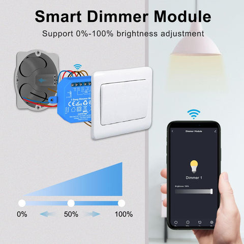 LoraTap Tuya Smart Life ZigBee WiFi Light Switch Module Dimmer Energy-TI01119-Veeddydropshipping
