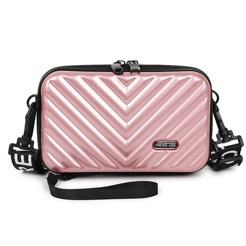 Suitcase Box Shape PVC Women Handbag Shoulder Bag Mini Luggage-BS00168-Veeddydropshipping