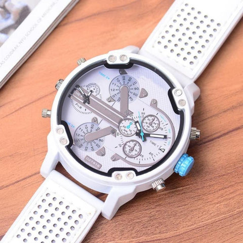 Watch New Fashion Individual Silicone Belt White Quartz Clock -JW00807-Veeddydropshipping