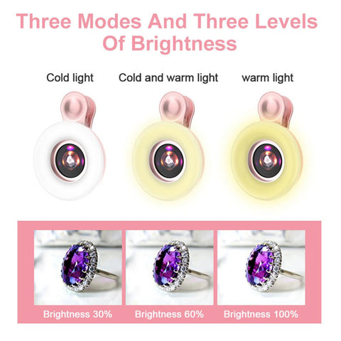 15X Macro Lens Mobile Phone HD Camera Lens with LED-PA01207-Veeddydropshipping