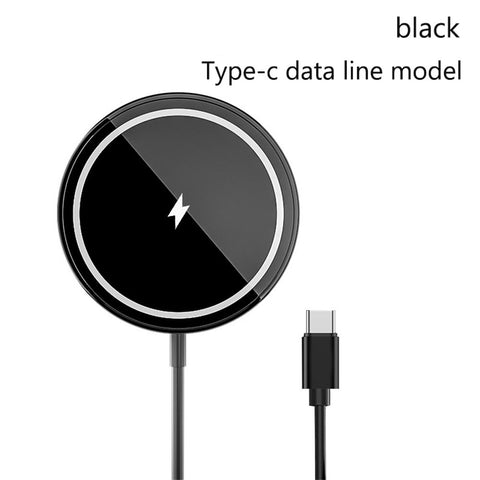 Type C Usb Quick Magnetic Charger 15W Black Mini-PA01117-Veeddydropshipping
