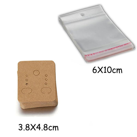Earring Cards Necklace Display Cards with Bags for DIY Jewelry-JW01655-Veeddydropshipping