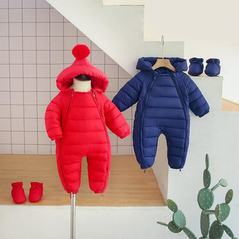 Winter Baby Clothes for Newborn Girls Boys Rompers Warm Jumpsuit-TB00702-Veeddydropshipping