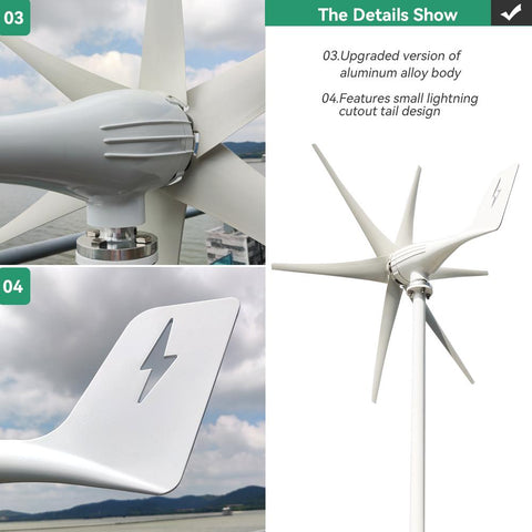 Wind Turbine Generato With Charge Controller-TI00650-Veeddydropshipping