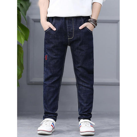 Fashion Children Jeans High Quality Big Boys Denim Trousers Pure-TB01292-Veeddydropshipping