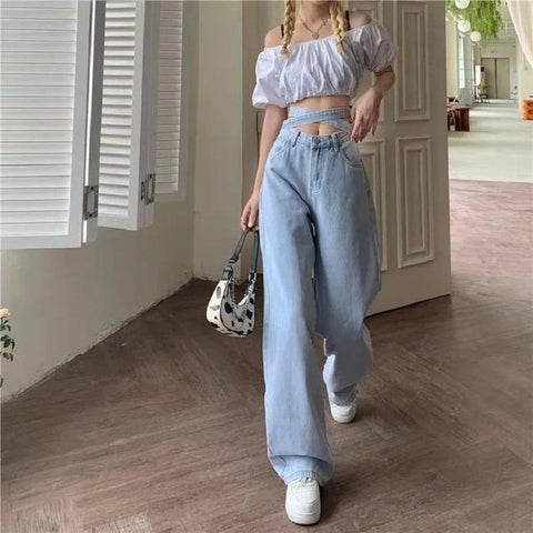 High Waist Women Flare Jeans-Veeddydropshipping