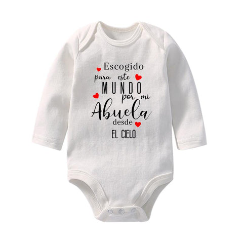 Baby Announcement Bodysuit Vas A Ser Papa Newborn Baby Long Sleeve-TB00308-Veeddydropshipping