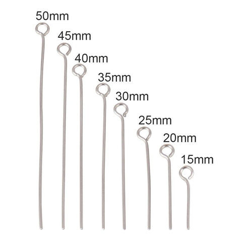 Stainless Steel Head pins Eye Pins Findings For Diy Jewelry-JW01559-Veeddydropshipping
