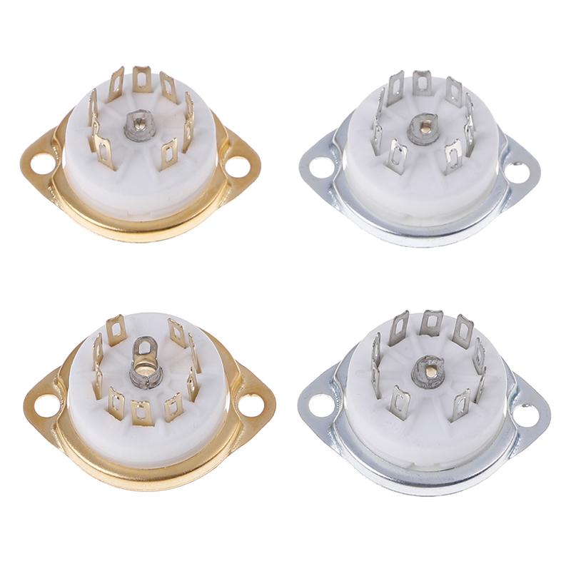 1pc Ceramic 9pin GZC9-F-G PCB MOUNT Tube Socket FOR 12AX7 12AT7-CE00872-Veeddydropshipping
