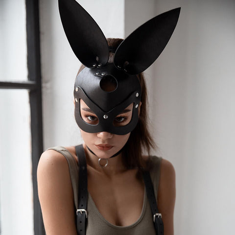 Sexy Mask Cosplay Leather Halloween Party-WF01603-Veeddydropshipping
