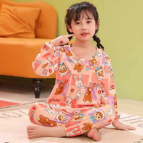 New Fashion 2022 Spring Children Pajamas Set Long Sleeve Autumn Kids-TB01103-Veeddydropshipping