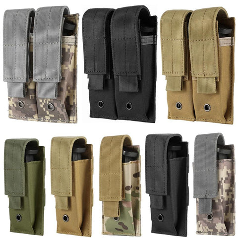 Double Pistol Mag Pouch Outdoor Molle Open-Top Magazine-OS01394-Veeddydropshipping