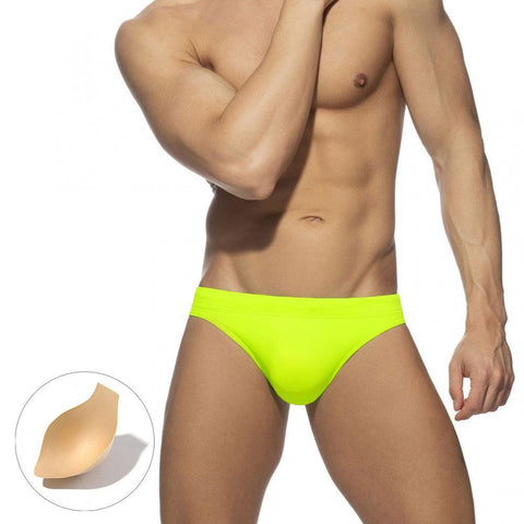 Solid Swimsuit Men 2023 Low Waist Bathing Suit Fashion Men&#39;s Swimwear Briefs -OS00076-Veeddydropshipping